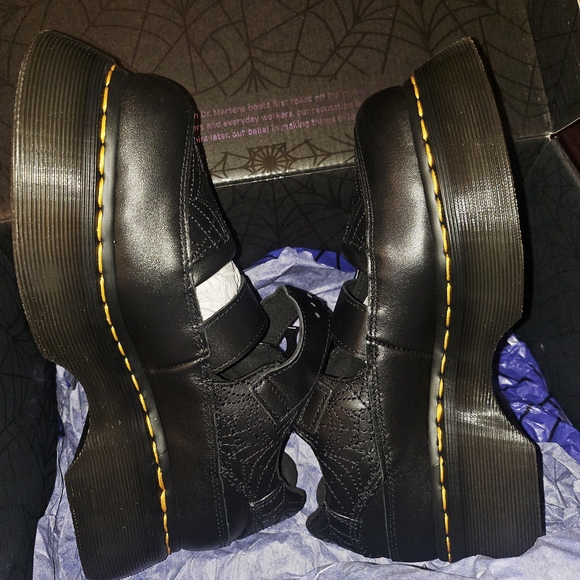 Dr. Martens Platform Shoes - Black and Purple - Picture 6 of 6